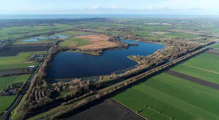 Luchtfoto Geestmerambacht, bosrijk wandelgebied op 5min afstand met de auto